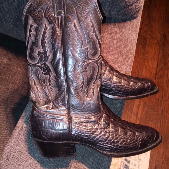 Larry Mahan Crocodile Western boots - Picture 8 of 8